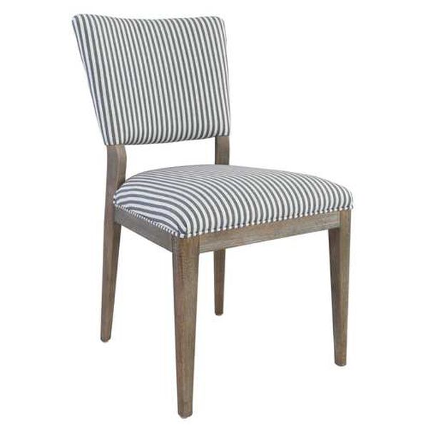 Julia Beige and Blue Upholstered Dining Chair, image 2