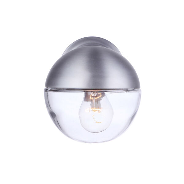 Evie Satin Aluminum Seven-Inch One-Light Outdoor Wall Sconce, image 4