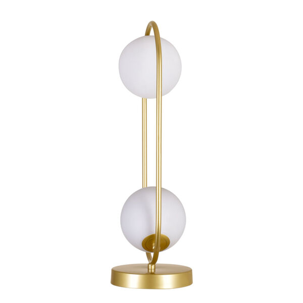 Celeste Medallion Gold Two-Light LED Table Lamp, image 2