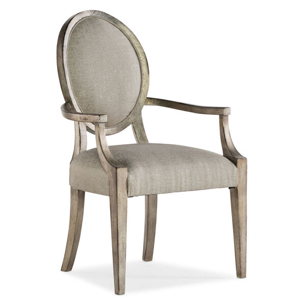 Sanctuary Champagne Oval Arm Chair, image 1