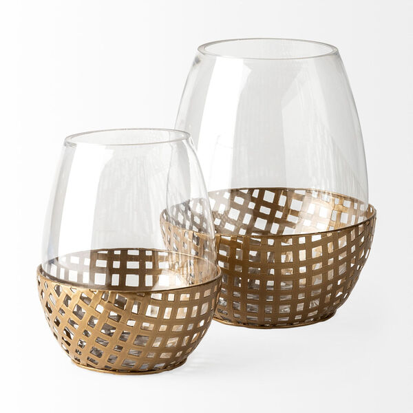 Reena I Gold Small Table Candle Holder, image 3