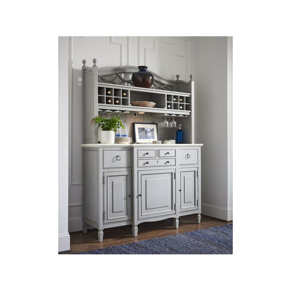 Summer Hill French Gray Complete Buffet with Hutch, image 3