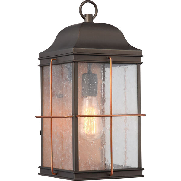 Howell Bronze with Copper Accents Large One-Light Outdoor Wall Light, image 1