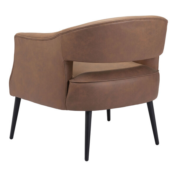 Berkeley Vintage Brown and Gold Accent Chair, image 6