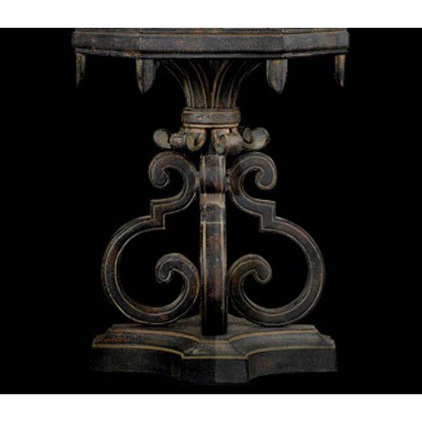 Costa Del Sol Three-Light Outdoor Pier Mount in Wrought Iron Finish, image 2