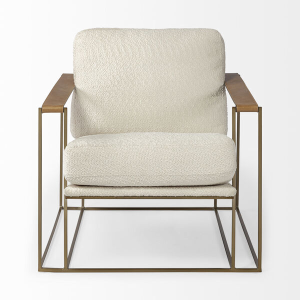 Watson Gold and Cream Arm Chair, image 2