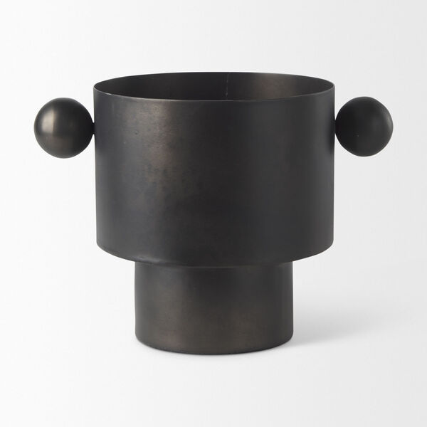 Juno Black Iron Medium Vase, image 2
