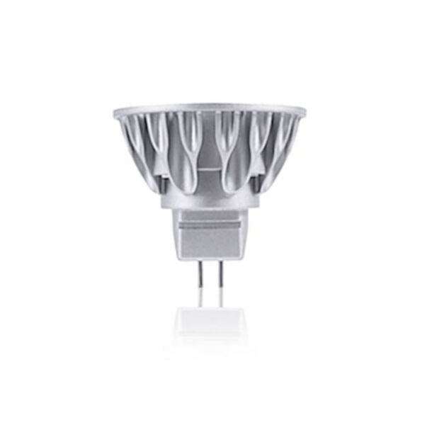 Silver LED MR16 GU5.3 Warm White 600 Lumens Light Bulb, image 1