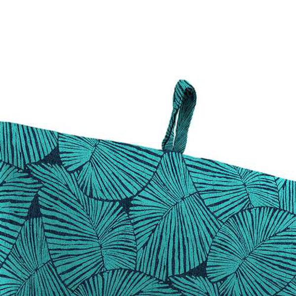 Talia Caribe Blue 22 x 72 Inches French Edge Outdoor Chaise Lounge Cushion, image 4