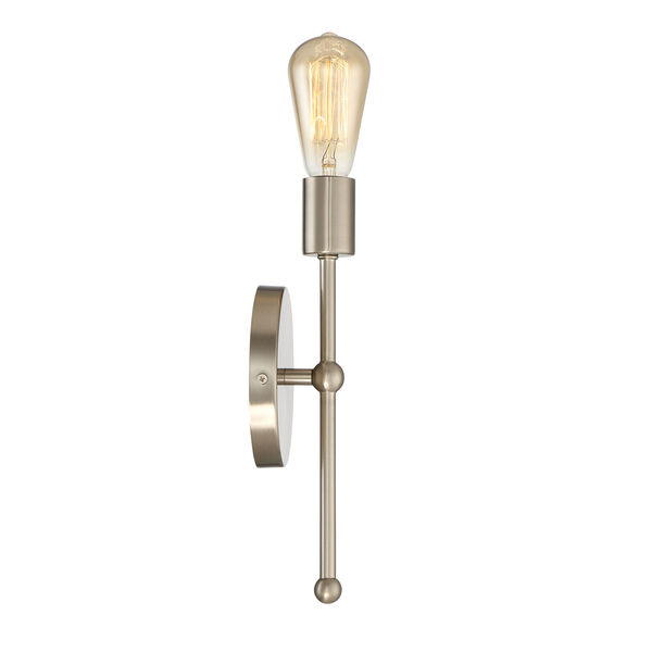 Whittier Satin Nickel One-Light Wall Sconce, image 3