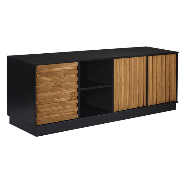 Caramel and Black TV Stand, image 1