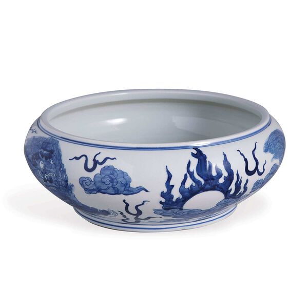 Chow Blue Decorative Basin Bowl, image 1