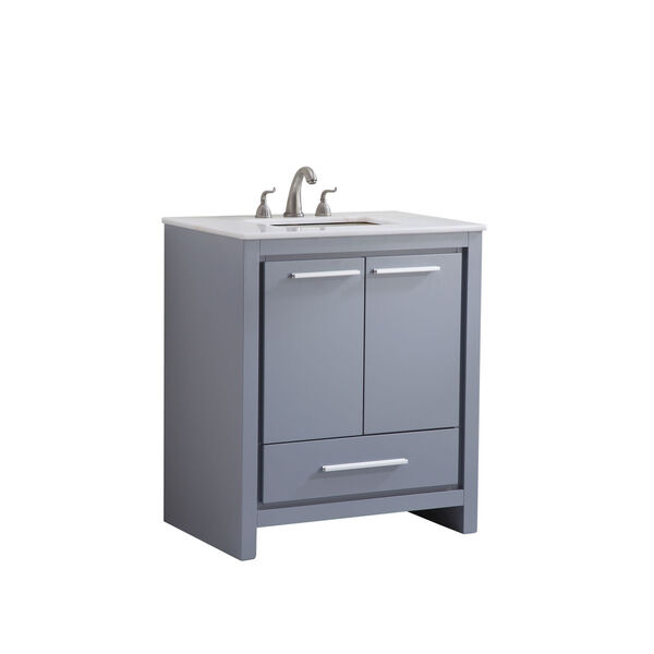 Filipo Gray 30-Inch Vanity Sink Set, image 2