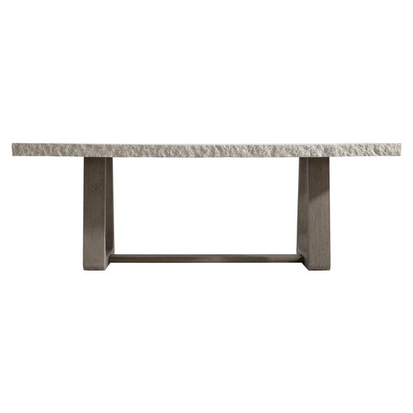 Trouville Sand Gray Weathered Teak Outdoor Dining Table, image 5