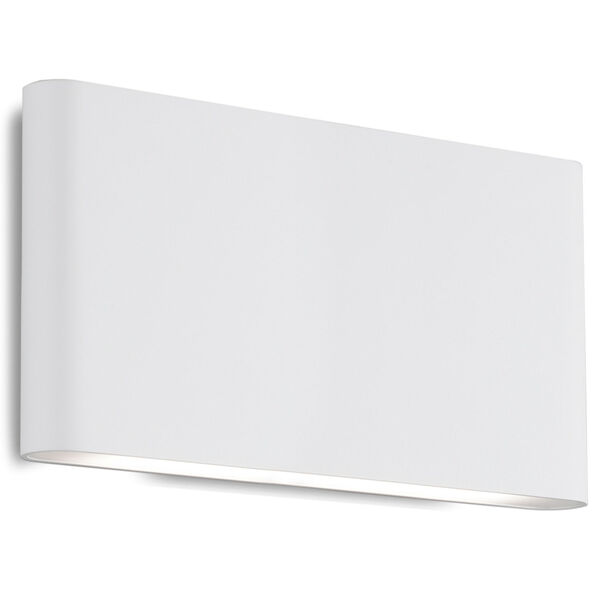 Slate White 10-Inch Outdoor LED Wall Mount, image 1