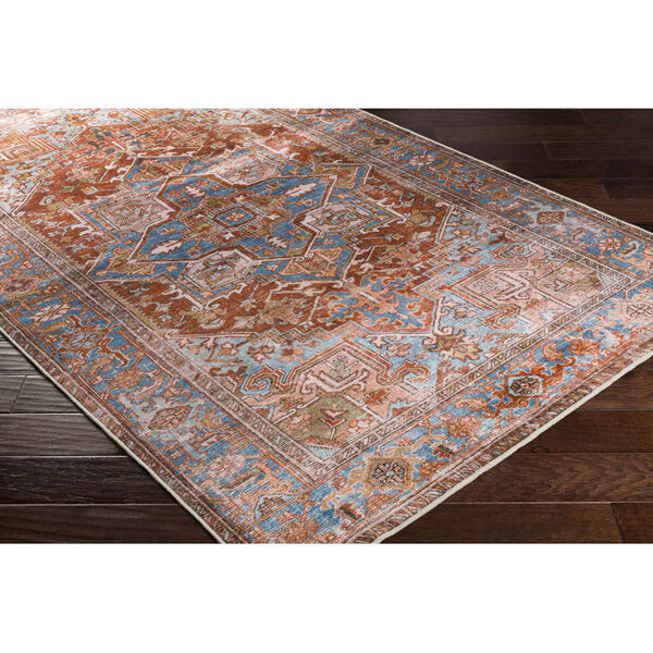 Lavable Peach, Burnt Orange and Blush Rectangular: 3 Ft. 6 In. x 5 Ft. 6 In. Area Rug, image 4