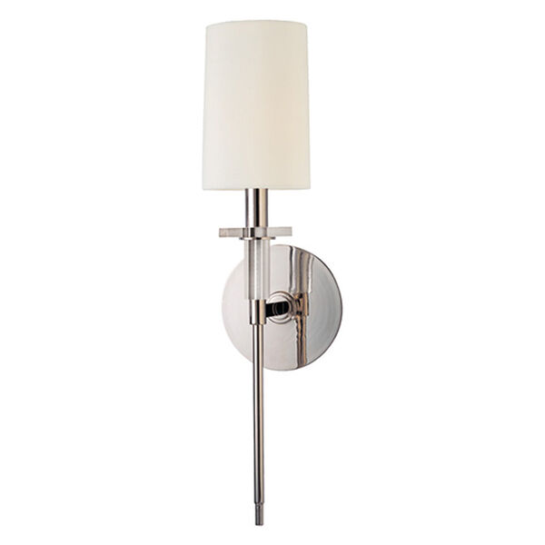 William Polished Nickel Wall Sconce, image 1
