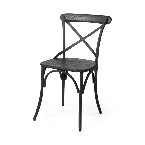 Etienne I Dark Brown and Black Dining Chair, image 1