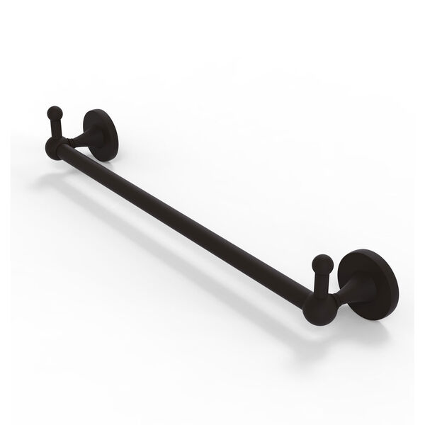 Shadwell Oil Rubbed Bronze 36-Inch Towel Bar with Integrated Hooks, image 1