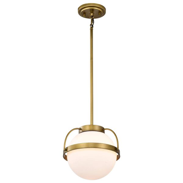 Lakeshore Natural Brass 10-Inch One-Light Pendant, image 5