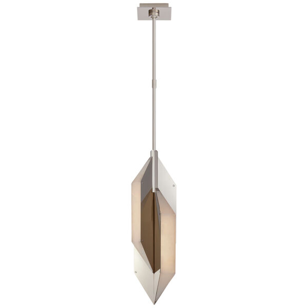 Ophelion Small Pendant in Polished Nickel with Alabaster by Kelly Wearstler, image 1
