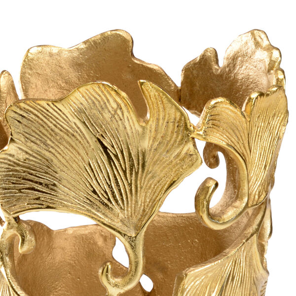 Gold  Ginkgo Vase, image 2