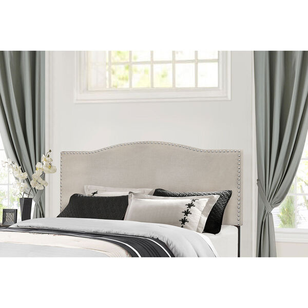 Kiley Full/Queen Headboard without Frame - Fog Fabric, image 1