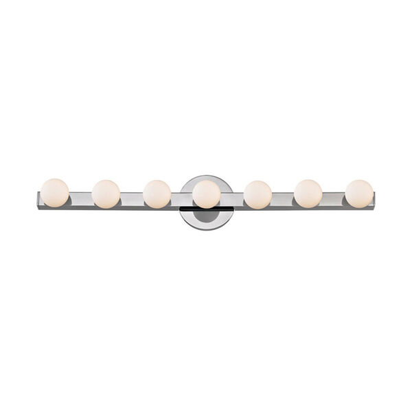 Taft Polished Chrome LED 27-Inch Seven-Light Bath Sconce, image 1