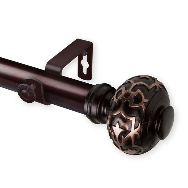 Maple Bronze 66-120 Inches Curtain Rod, image 1