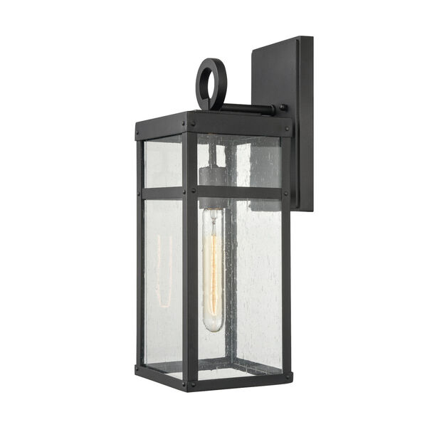 Dalton Textured Black Six-Inch One-Light Outdoor Wall Sconce, image 2