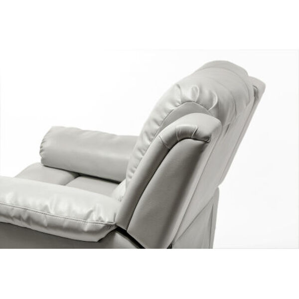 Clifton Ivory Leather Gel Recliner, image 5