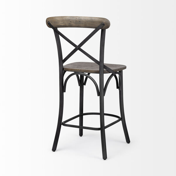 Etienne Brown and Black Counter Height STool - (Open Box), image 6