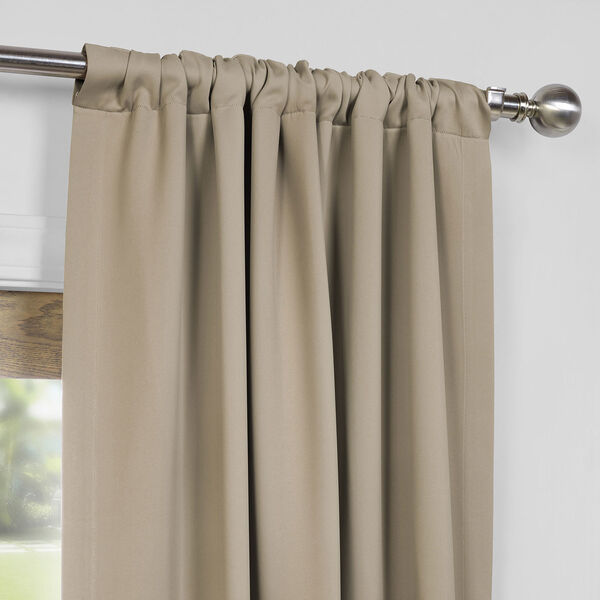 Selby Classic Taupe 108 x 50-Inch Blackout Curtain Panel Pair, image 2