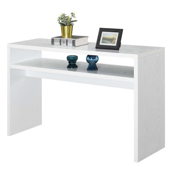 Northfield White Honeycomb Particle Board Deluxe Console Table, image 2