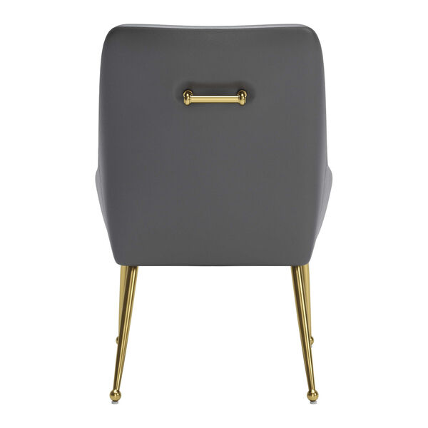 Madelaine Gray and Gold Dining Chair, image 5
