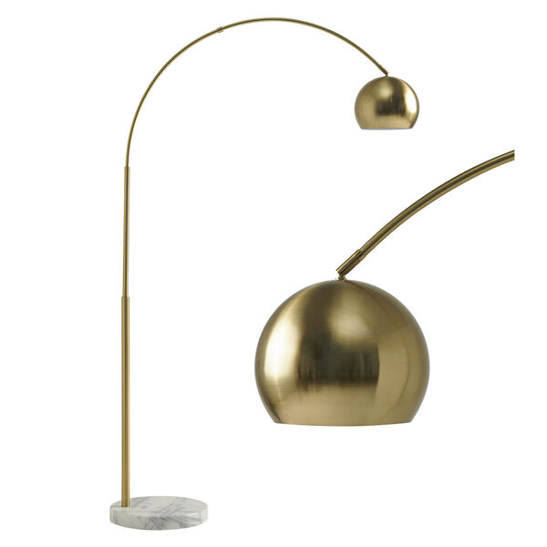 Olivia Brass LED Floor Lamp, image 1
