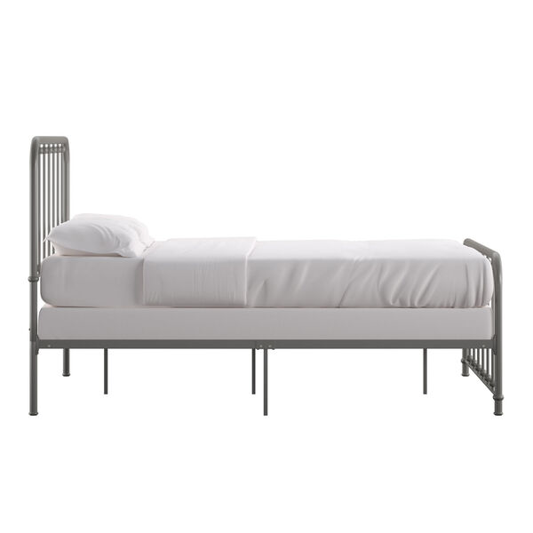 Elijah Gray Full Metal Spindle Bed with Neaded Headboard, image 3