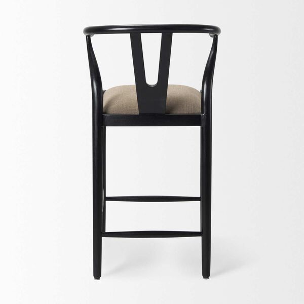 Trixie Gray Upholstered Seat Counter Stool, image 5