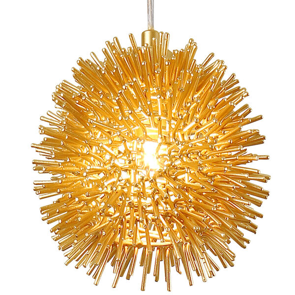 Urchin Gold 6-Inch One-Light Mini Pendant, image 1