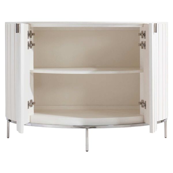 Modulum White and Stainless Steel Door Chest, image 4