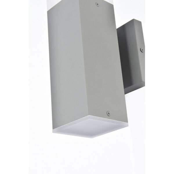 Raine Silver 260 Lumens 16-Light LED Outdoor Wall Sconce, image 5