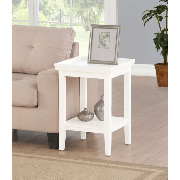 Ledgewood White End Table, image 1