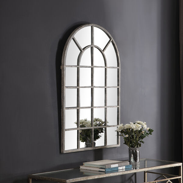 Grace Arched Rustic Gray Mirror, image 4