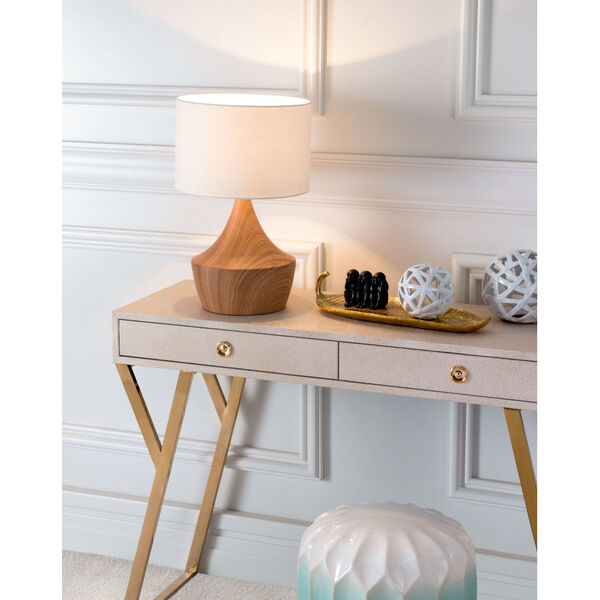 Kelly White and Brown One-Light Table Lamp, image 2