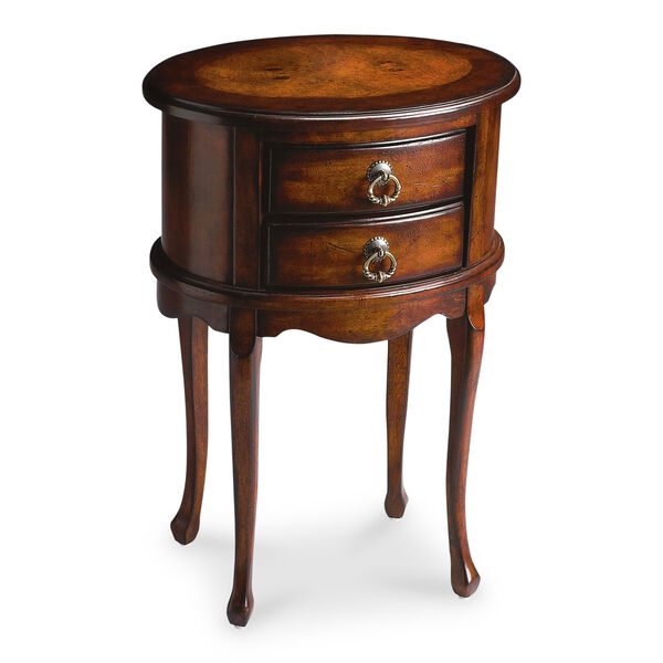 Whitley Cherry Oval Side Table, image 1