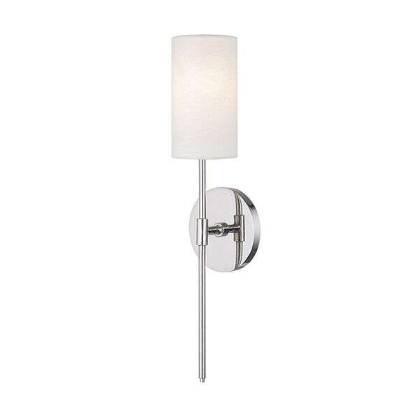 Olivia Polished Nickel 1-Light Five-Inch Wall Sconce, image 1