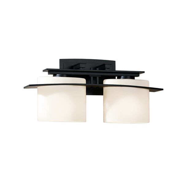Ellipse Black Two-Light Wall Sconce, image 1