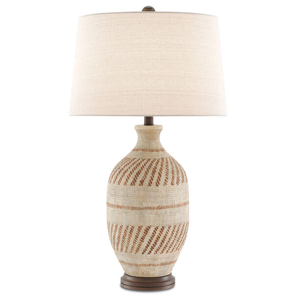 Faiyum Tan and Bronze One-Light Table Lamp, image 1