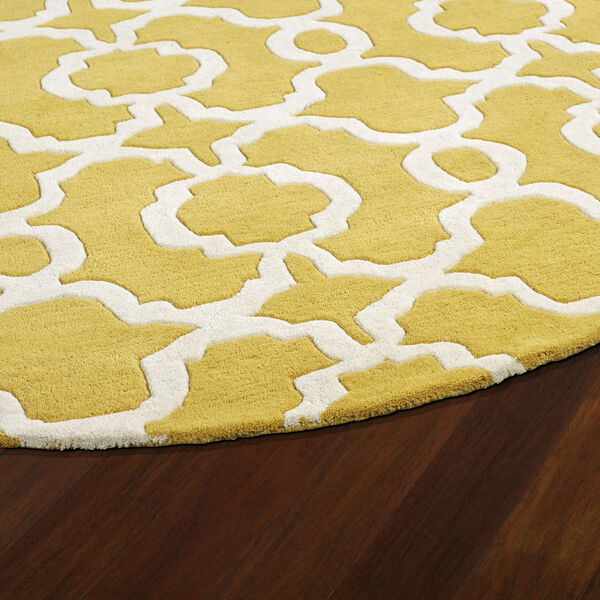Revolution Yellow Hand Tufted 11Ft. 9In Round Rug, image 3