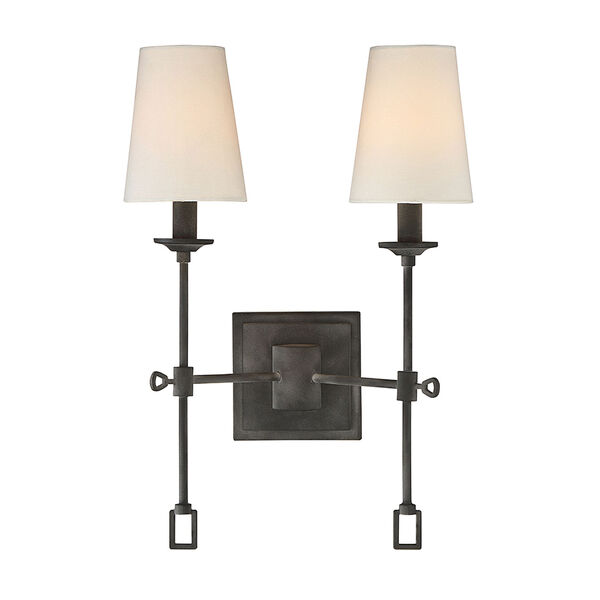 Lorai Oxidized Black 18-Inch Two-Light Wall Sconce, image 1